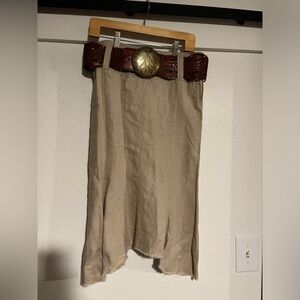 GADZOOKS 💯% linen skirt ~ small